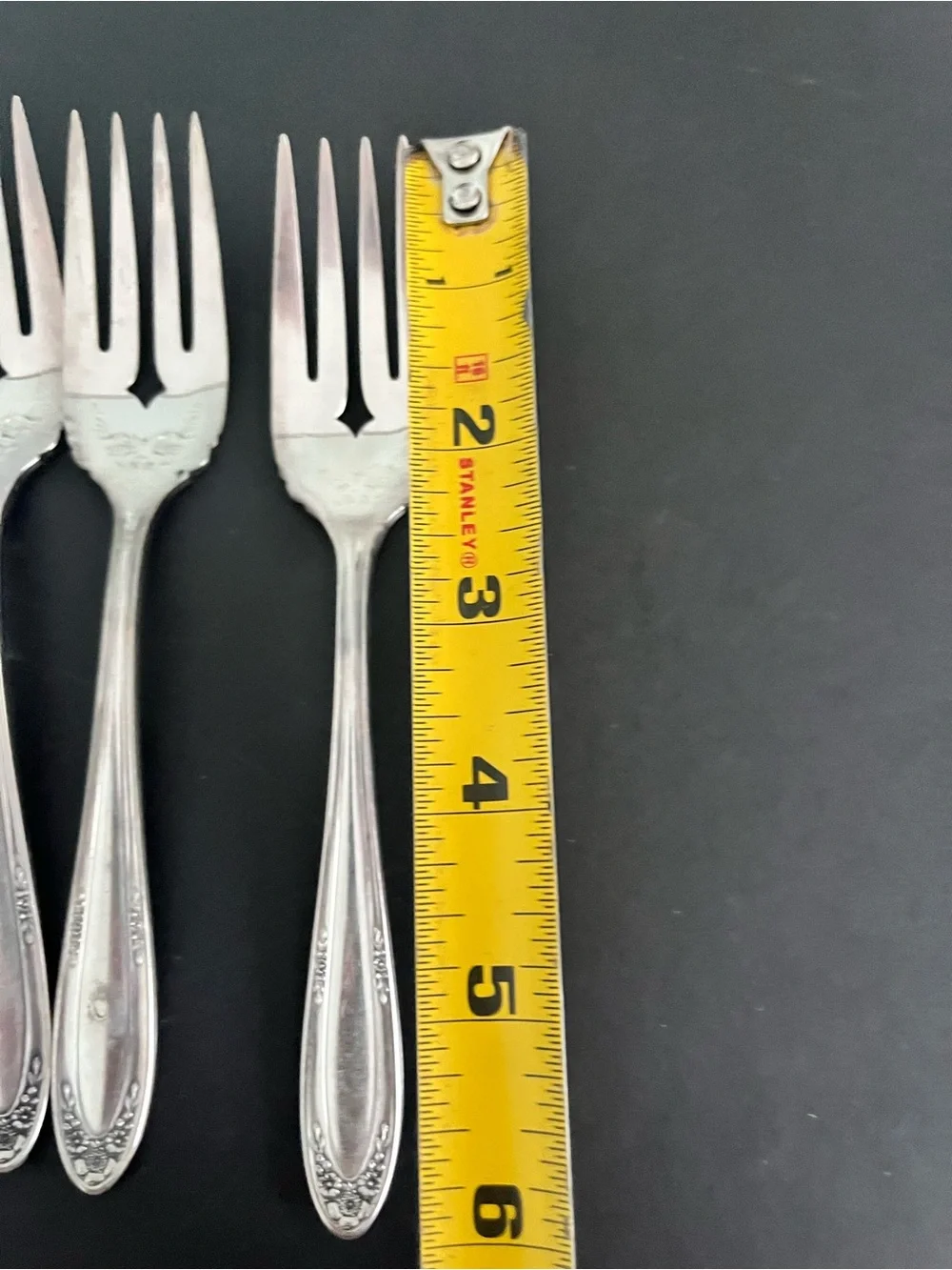 Vtg Oneida Community Service Plate Set Of 6 Salad-Dessert  6” Forks